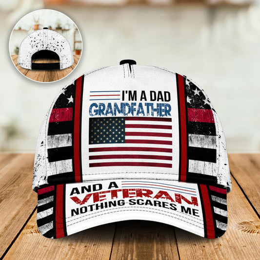 Dad Grandfather Veteran Pride Classic Cap For Parties Vacations And Relaxed Daily Outfits