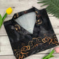 Bohemian Dark Skull Girl Hawaiian Shirt Design Detail For Beach Days And Holiday Travel
