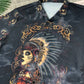 Bohemian Dark Skull Girl Hawaiian Shirt For Poolside Relaxation And Sunny Getaways