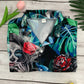 Tropical White Red Floral Skull Smoke Hawaiian Shirt Design View For Resort Travel And Thoughtful Gifting
