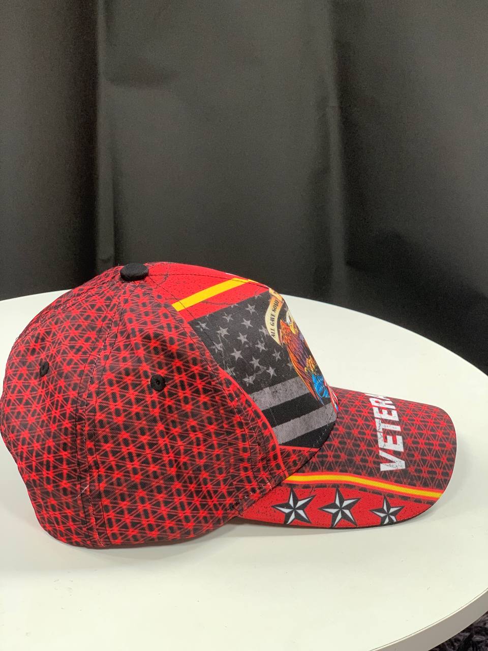 Veteran Eagle America Red Classic Cap For Casual Travel Parties And Comfortable Outdoor Wear