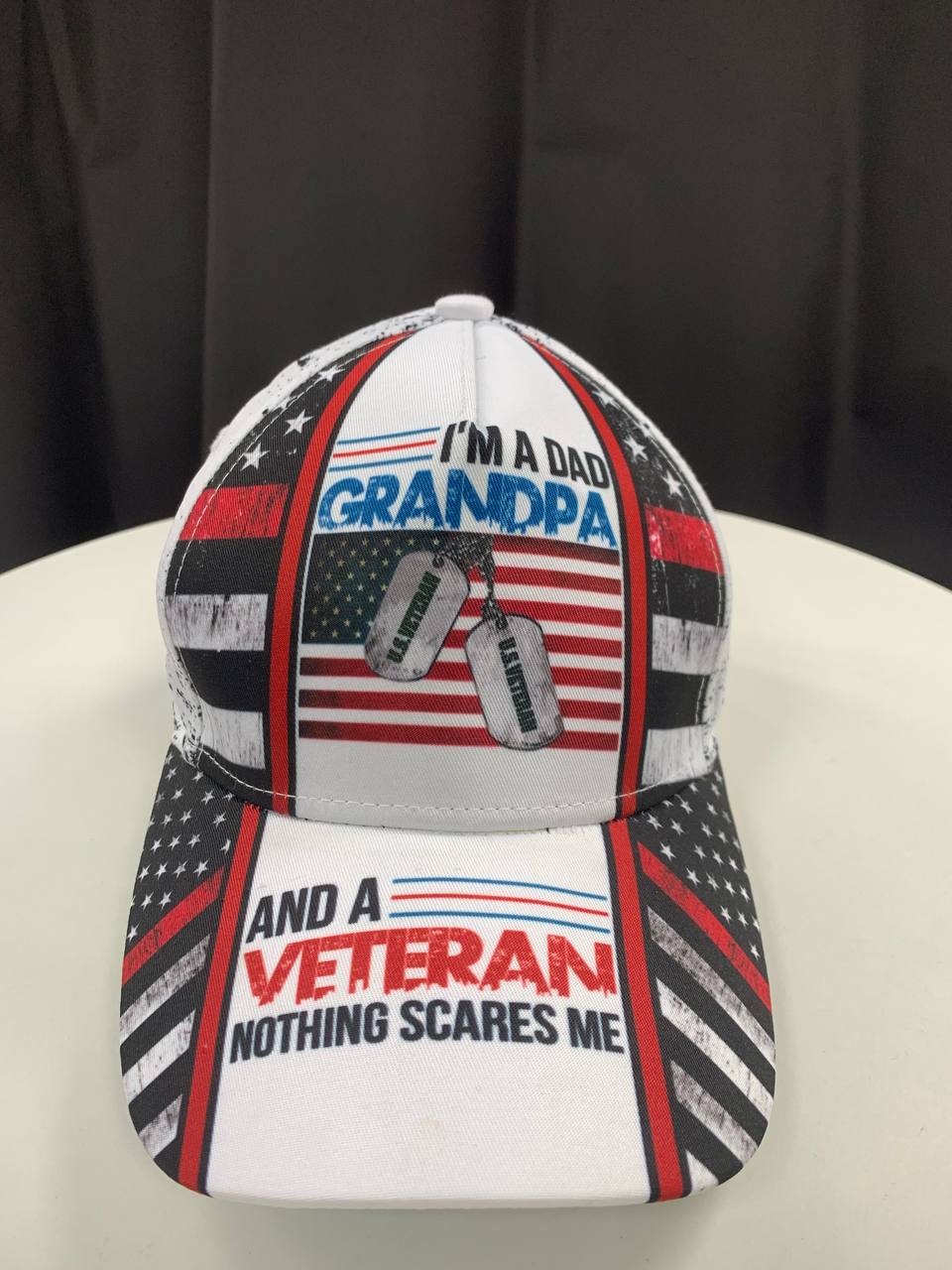 Dad Grandpa Veteran Nothing Scares Me Classic Cap For Relaxed Daily Style Vacations And Festival Wear