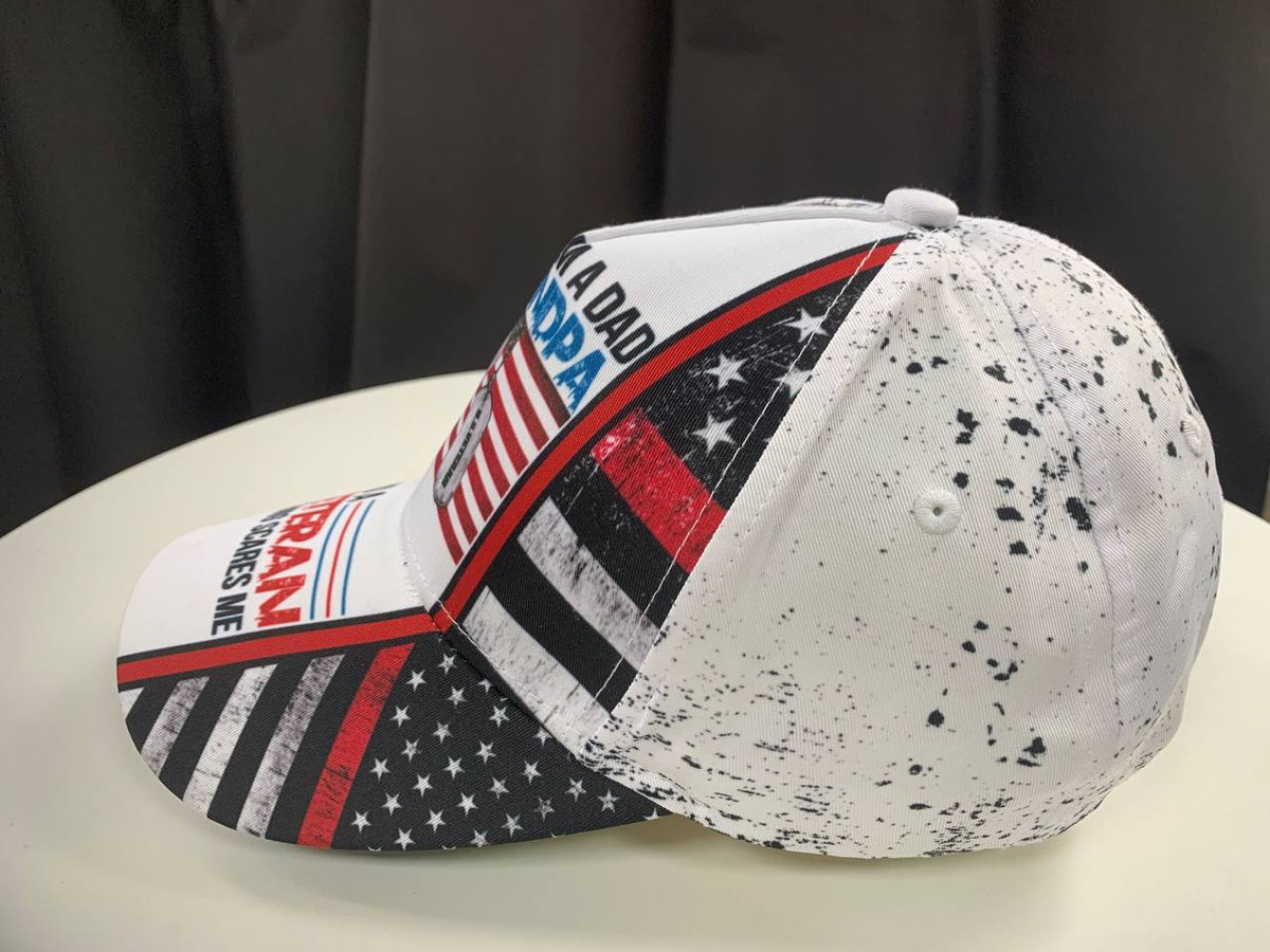Dad Grandpa Veteran Nothing Scares Me Classic Cap For Relaxed Daily Style Vacations And Festival Wear