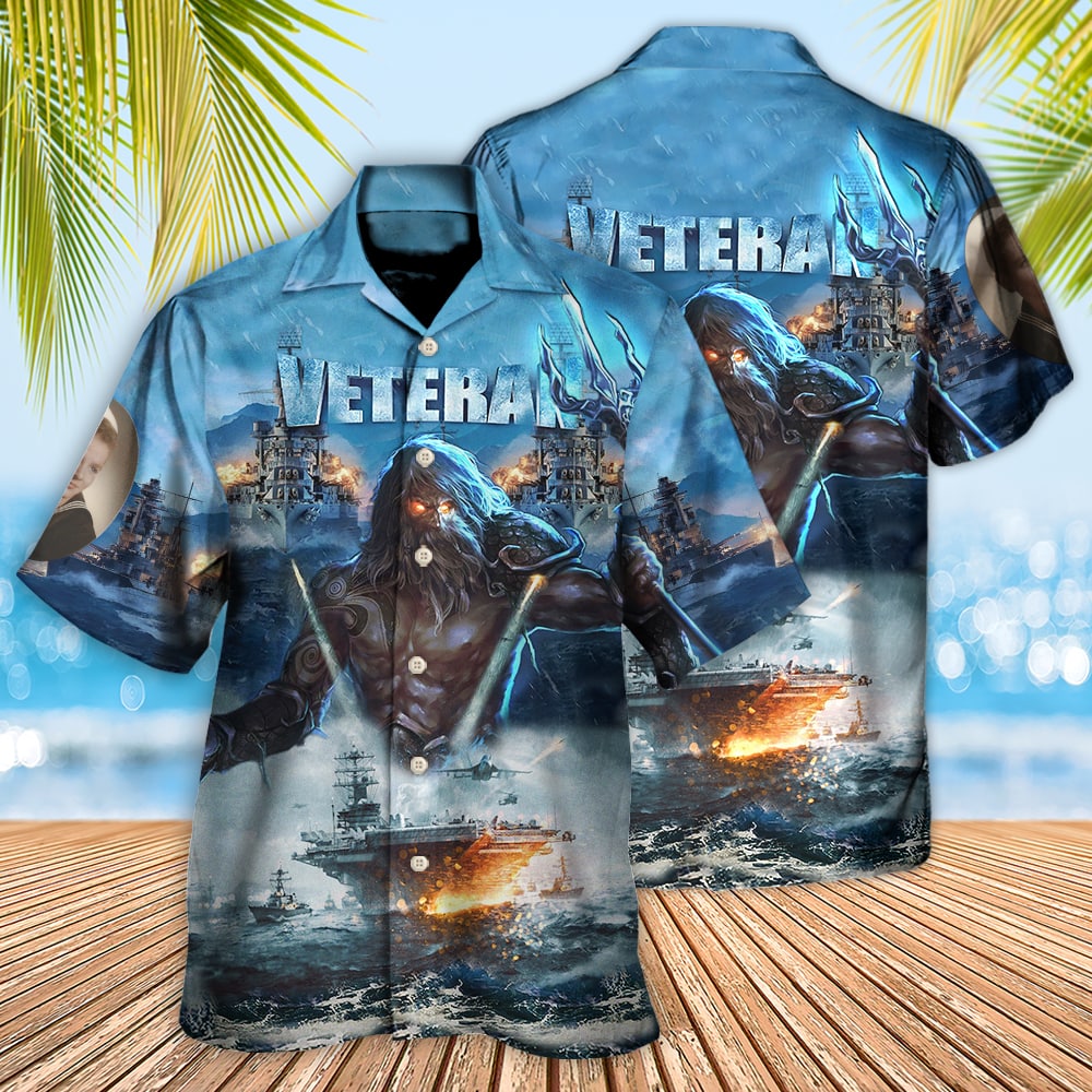 Patriotic Proud Veteran Honor Tribute Hawaiian Shirt Design View For Resort Travel And Thoughtful Gifting