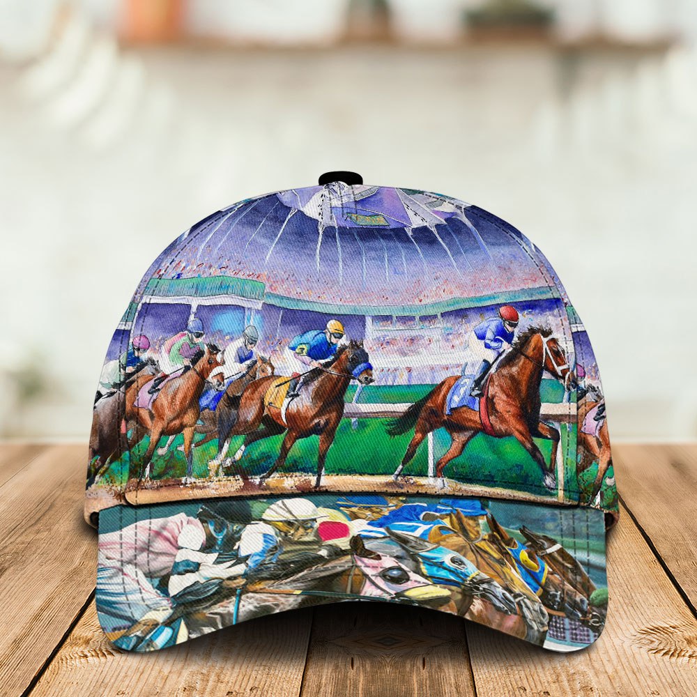 Horse Racing Lover Spirit Classic Cap For Casual Adventures Parties And Seasonal Styling