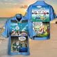 Colorful Cartoon Story Hawaiian Shirt For Island Vacations, Resort Wear, And Relaxed Seasonal Style