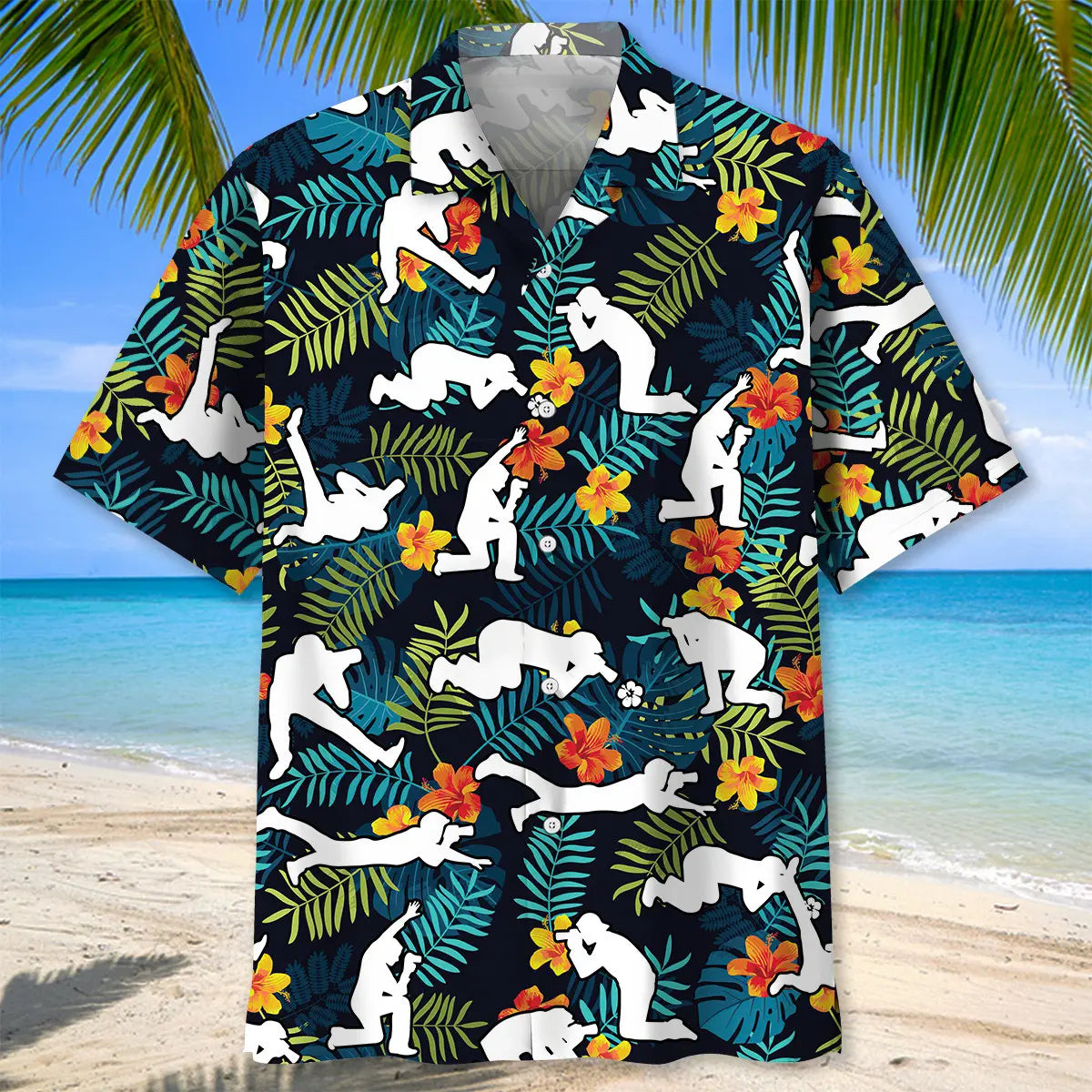 Photographer Postures Hawaiian Shirt For Beach Days, Summer Outings, And Thoughtful Gift Giving
