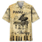 Hawaiian Shirt / Adults / S Piano Is My Therapy Hawaiian Shirt Pocket