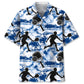 Pickleball Blue Nature Hawaiian Shirt For Coastal Travel, Casual Events, And Comfortable Summer Wear