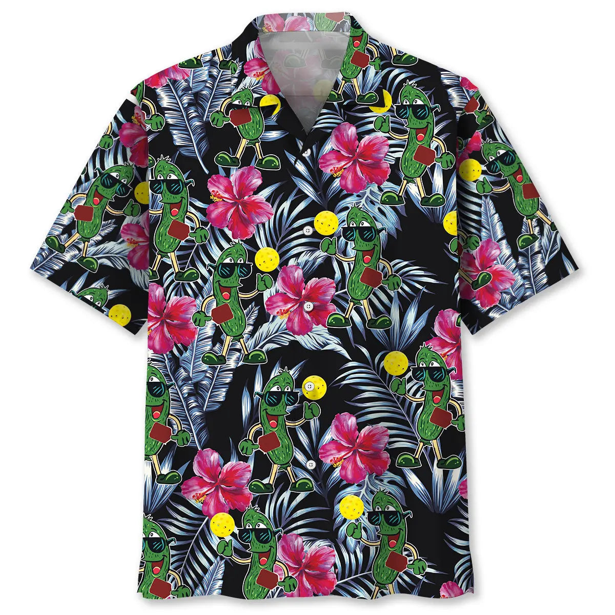Pickleball Fun Hawaiian Shirt For Coastal Travel, Casual Events, And Comfortable Summer Wear