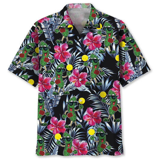 Pickleball Fun Hawaiian Shirt For Coastal Travel, Casual Events, And Comfortable Summer Wear