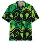 Pickleball Green Hawaiian Shirt For Island Vacations, Resort Wear, And Relaxed Seasonal Style