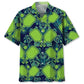Pickleball Green Leaves Hawaiian Shirt For Tropical Holidays, Outdoor Gatherings, And Everyday Comfort