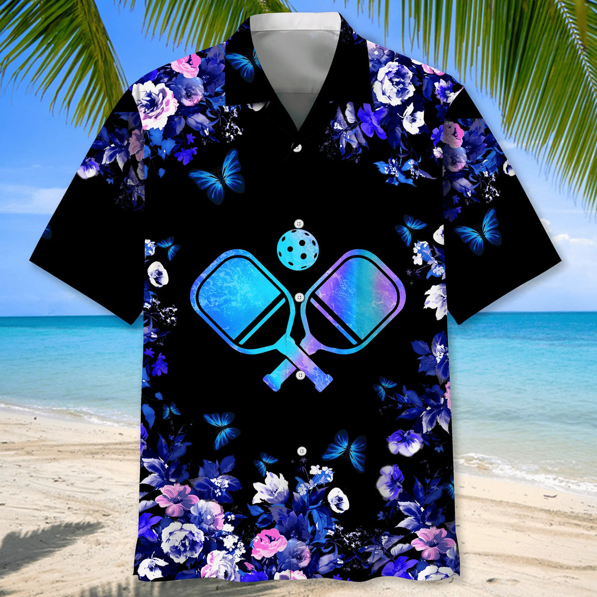 Pickleball Nature Hawaiian Shirt For Coastal Travel, Casual Events, And Comfortable Summer Wear