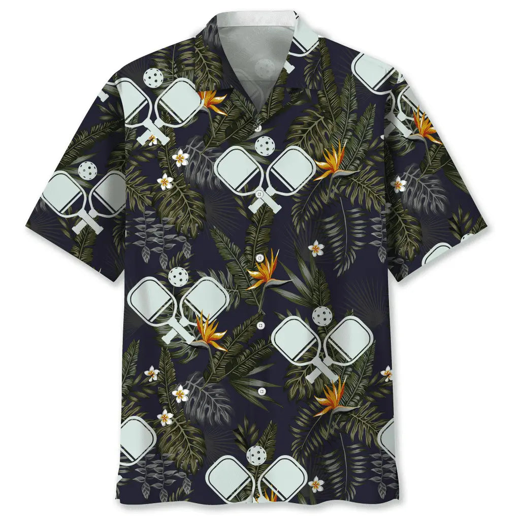 Pickleball Nature Hawaiian Shirt For Summer Vacation, Beach Travel, And Casual Wear