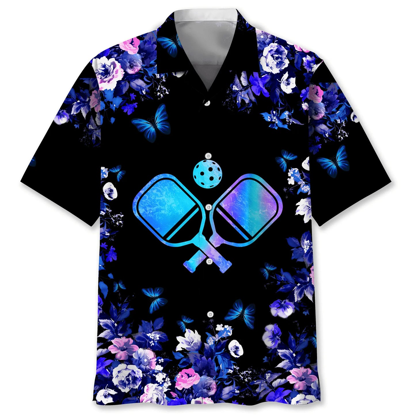 Pickleball Nature Hawaiian Shirt For Coastal Travel, Casual Events, And Comfortable Summer Wear