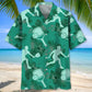 Pickleball Kelly Green Hawaiian Shirt For Resort Trips, Coastal Parties, And Warm Weather Style