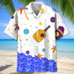 Pickleball Creative Pattern Hawaiian Shirt For Coastal Travel, Casual Events, And Comfortable Summer Wear