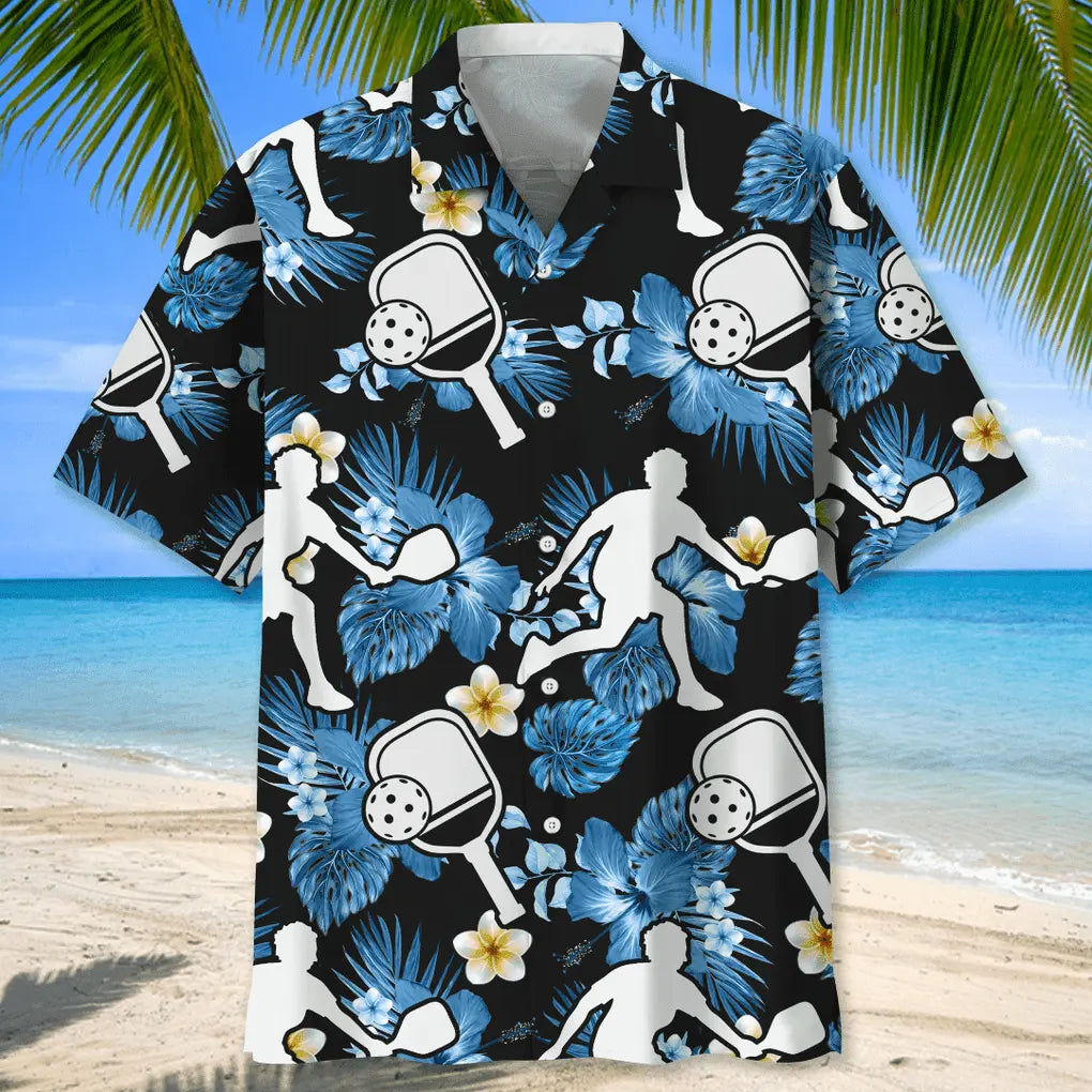 Pickleball Nature Hawaiian Shirt For Tropical Holidays, Outdoor Gatherings, And Everyday Comfort