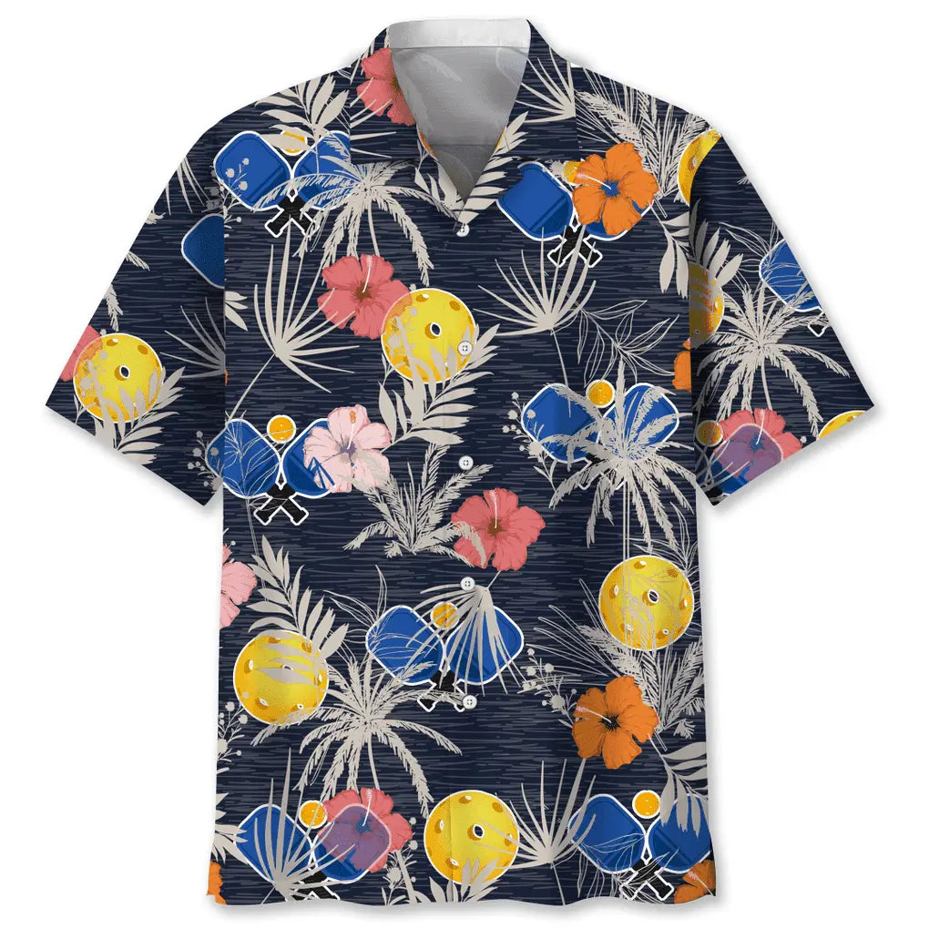 Pickleball Nature Hawaiian Shirt For Resort Trips, Coastal Parties, And Warm Weather Style
