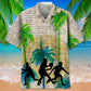 Vintage Pickleball Tree Hawaiian Shirt For Island Vacations, Resort Wear, And Relaxed Seasonal Style