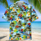 Tropical Pickleball Hawaiian Shirt For Tropical Holidays, Resort Trips, And Relaxed Coastal Style