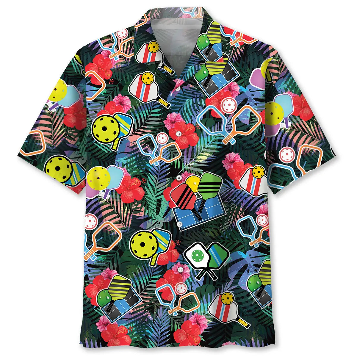 Tropical Pickleball Hawaiian Shirt For Beach Days, Coastal Adventures, And Thoughtful Gift Giving