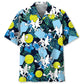Tropical Pickleball Hawaiian Shirt For Summer Vacation, Beach Travel, And Casual Wear
