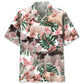 Tropical Cute Pink Pig Hawaiian Shirt For Island Vacations, Resort Wear, And Relaxed Seasonal Style