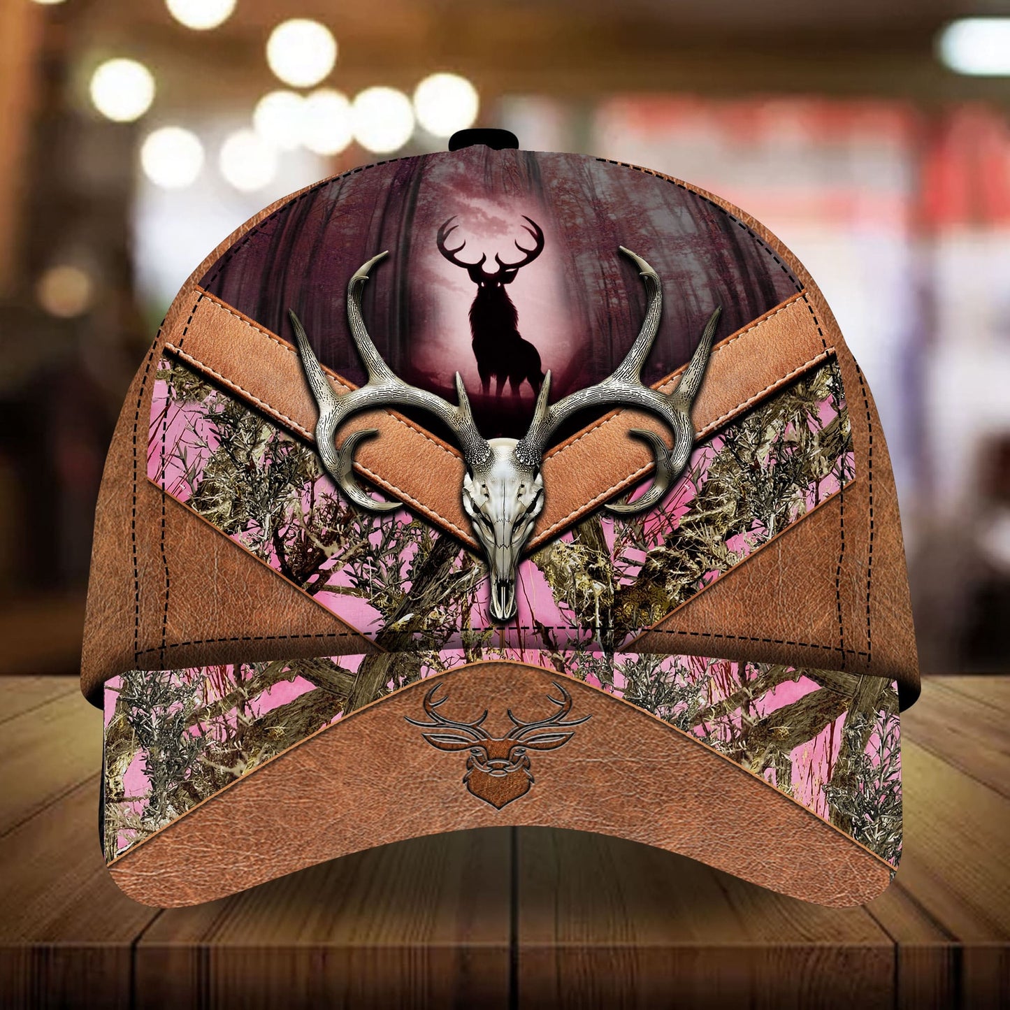 Deer Hunting Leather Classic Cap For Casual Adventures Parties And Seasonal Styling