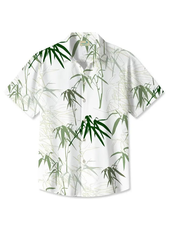 Plant Bamboo Vacation Hawaiian Shirt For Coastal Travel, Casual Events, And Comfortable Summer Wear