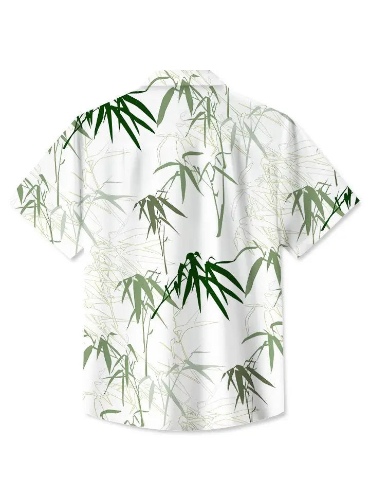 Plant Bamboo Vacation Hawaiian Shirt For Coastal Travel, Casual Events, And Comfortable Summer Wear