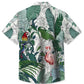 Floral Summer Plant Flamingo Vacation Hawaiian Shirt For Tropical Holidays, Outdoor Gatherings, And Everyday Comfort