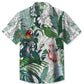 Floral Summer Plant Flamingo Vacation Hawaiian Shirt For Tropical Holidays, Outdoor Gatherings, And Everyday Comfort