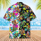 Retro Island Bigfoot Riding Dinosaur Aloha Hawaiian Shirt For Island Vacations, Resort Wear, And Relaxed Seasonal Style