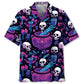 Poisoned Skull Hawaiian Shirt For Creative Adventures, Beach Travel, And Bold Warm Weather Wear