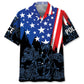 Police Of July Proud Hawaiian Shirt For Summer Vacation, Casual Weekend, And Easygoing Fashion
