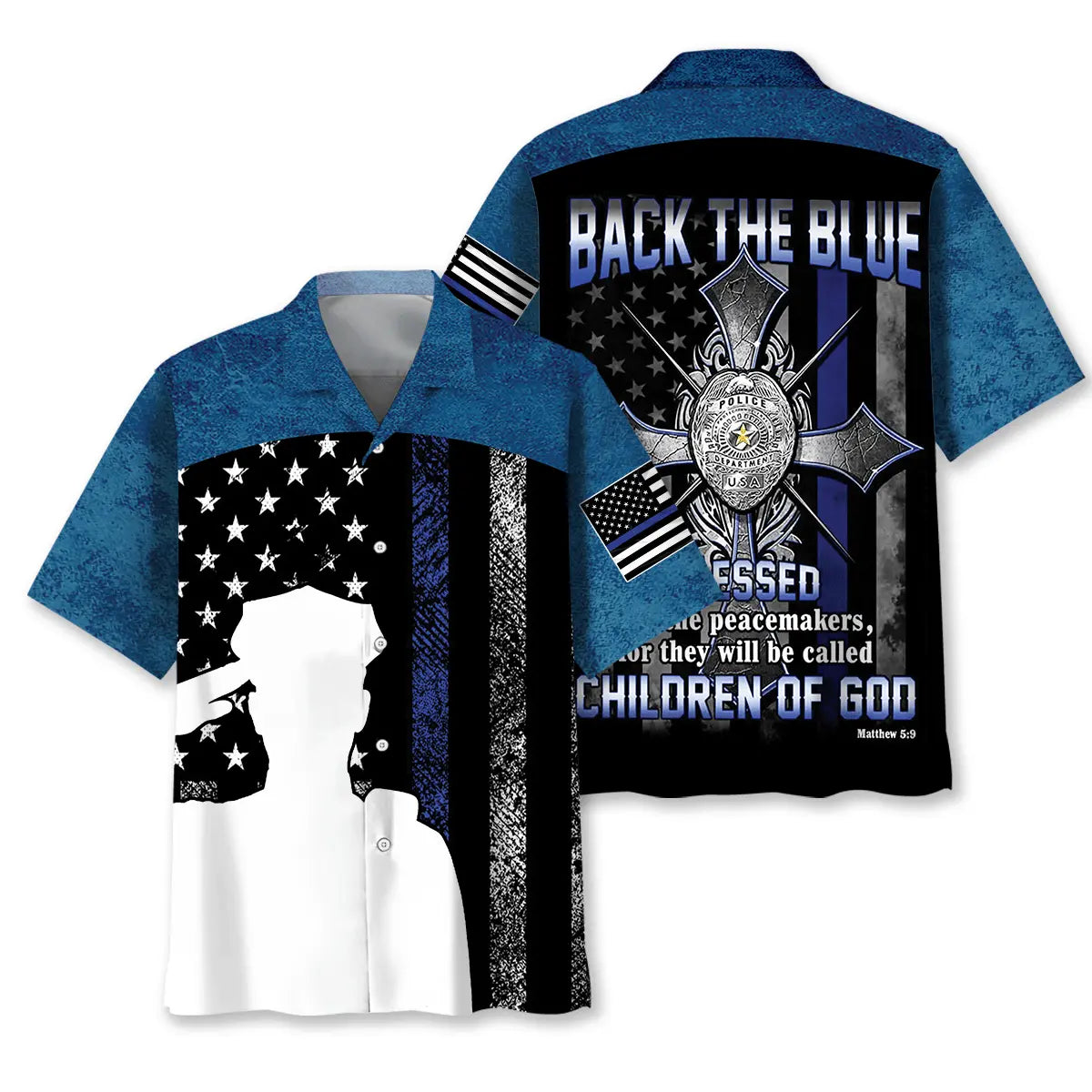 Police Service Support Children Of God Hawaiian Shirt For Island Getaway, Weekend Escape, And Seasonal Wardrobe