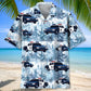 Police Car Hawaiian Shirt For Beach Party And Casual Wear
