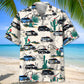 Police Cars Hawaiian Shirt For Racing Fans, Summer Outings, And Relaxed Vacation Wear