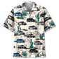 Police Cars Hawaiian Shirt For Racing Fans, Summer Outings, And Relaxed Vacation Wear