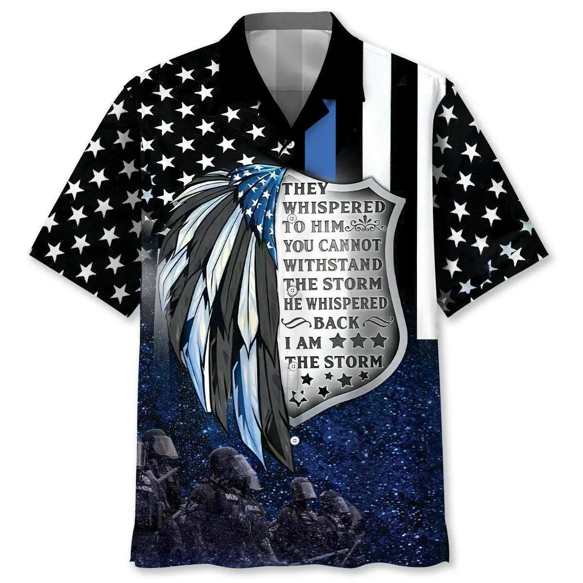 Police Proud Hawaiian Shirt For Weekend Escape And Summer Event Style