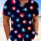 Polka Dot 3D Geometric Stereo Digital Printing Casual Hawaiian Shirt