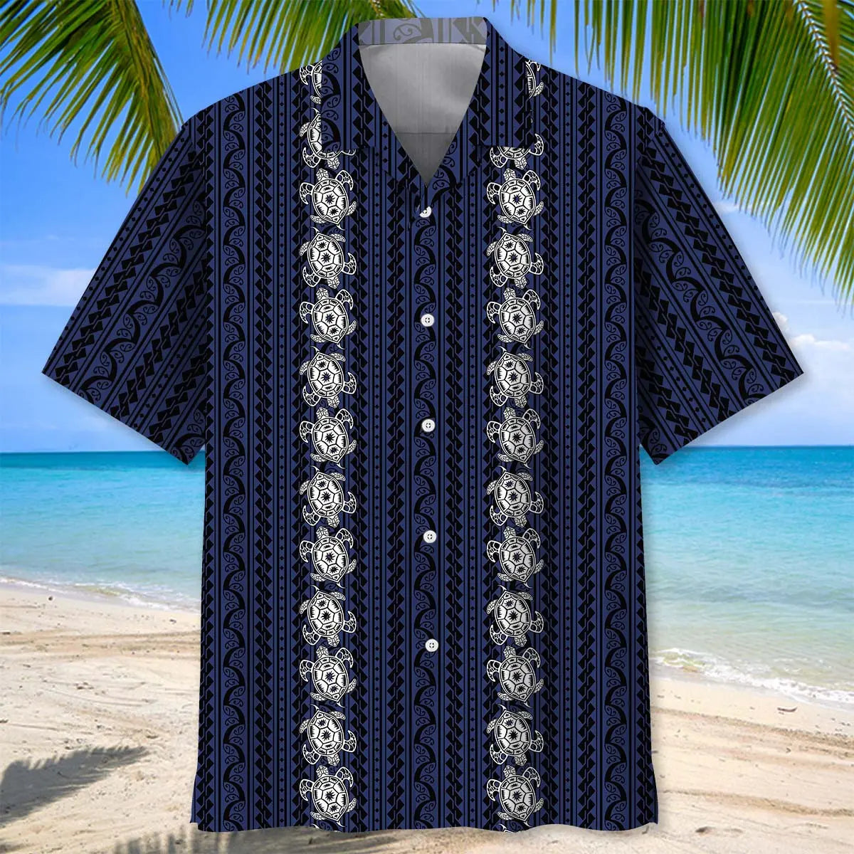 Polynesian Turtle Hawaiian Shirt For Resort Trips, Coastal Parties, And Warm Weather Style
