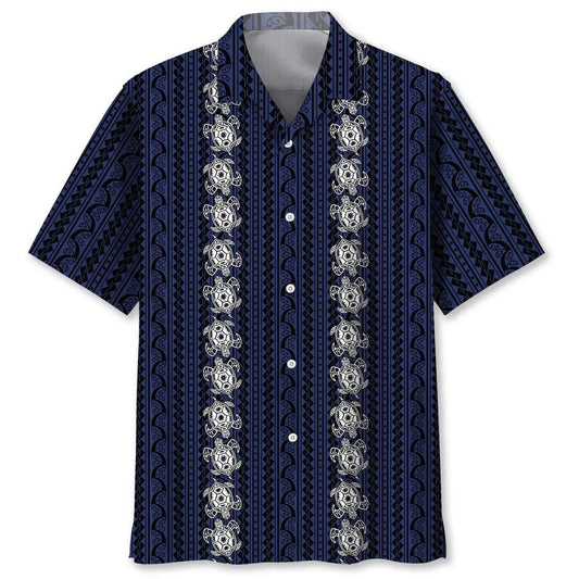 Polynesian Turtle Hawaiian Shirt For Resort Trips, Coastal Parties, And Warm Weather Style