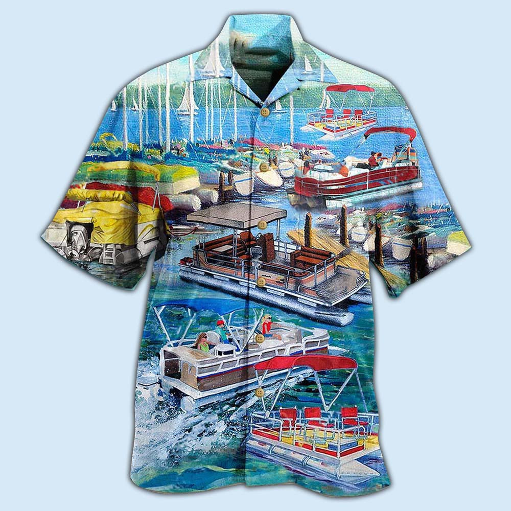 Boat Pontoon Captain Hawaiian Shirt For Warm Weather Adventures And Everyday Comfort