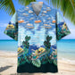 Pontoon Creative Pattern Hawaiian Shirt For Tropical Holidays, Outdoor Gatherings, And Everyday Comfort
