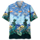Pontoon Creative Pattern Hawaiian Shirt For Tropical Holidays, Outdoor Gatherings, And Everyday Comfort