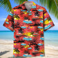 Retro Pontoon Hawaiian Shirt For Summer Vacation, Beach Travel, And Casual Wear