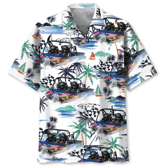 Power Boat Racing Hawaiian Shirt For Island Adventure And Everyday Comfort